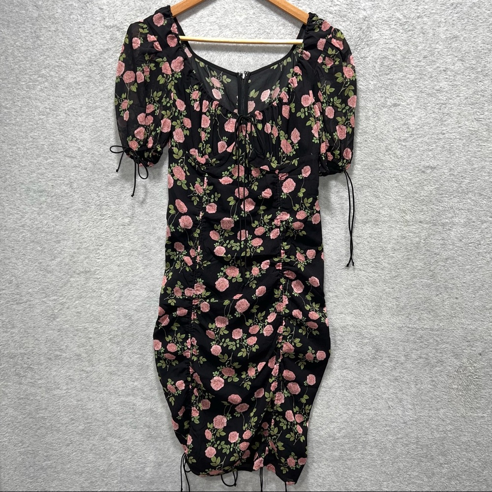 For Love and Lemons Biscotti Floral Mini Dress Womens Sz Medium